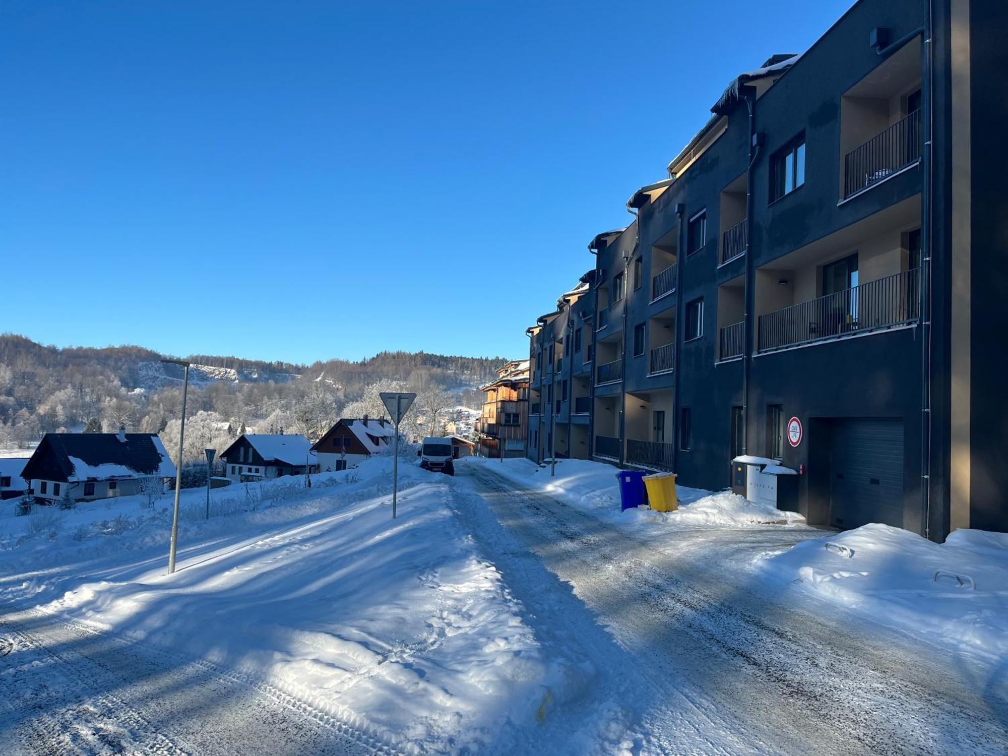 Apartman Hruska Černý Dŭl Esterno foto